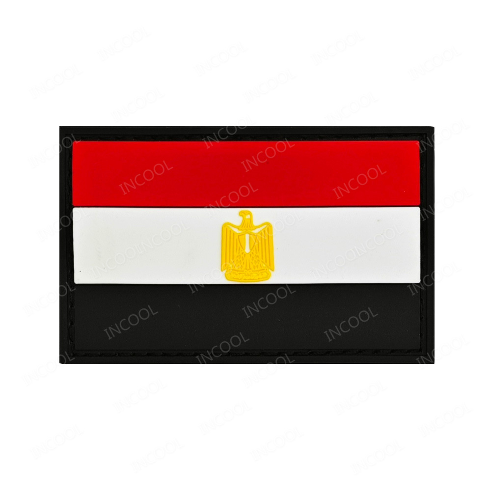 Furoshiki Wrap Cloth - Egypt Flag PVC Rubber Patch Egyptian
