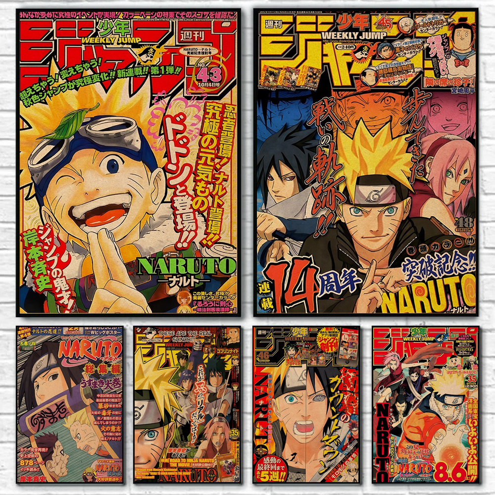 Japanese Lifestyle Magazines - Naruto Poster Akatsuki Organization Naruto Sasuke