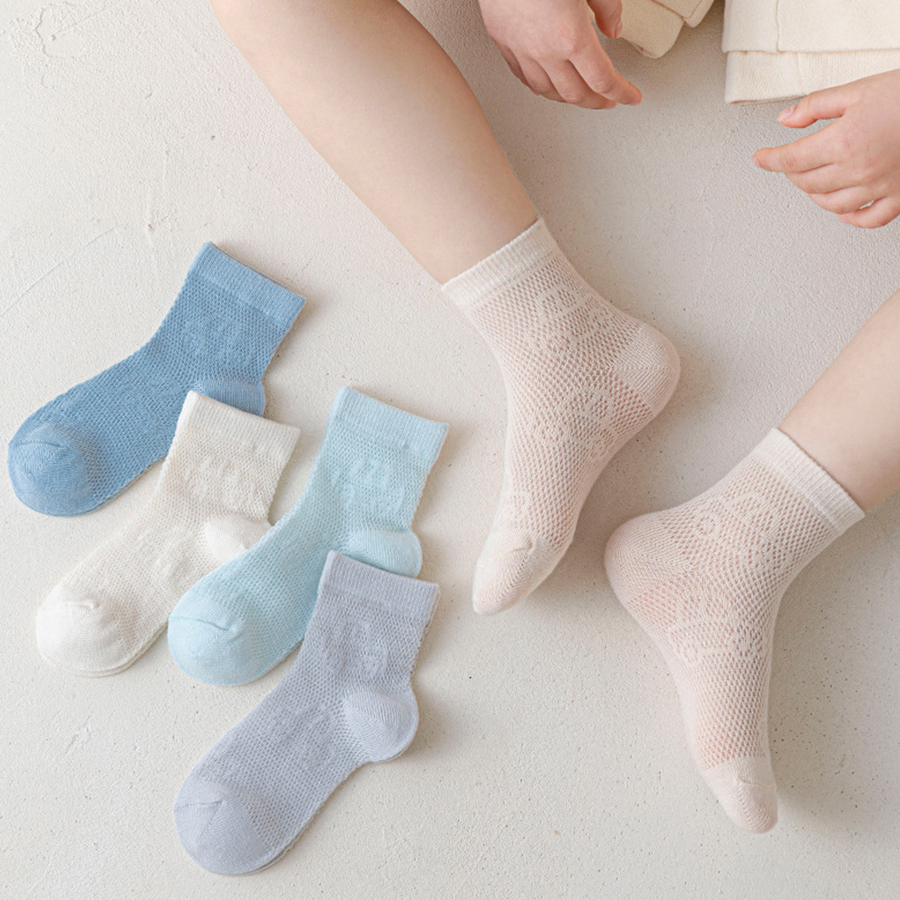 Japanese Daily Lifestyle - 5 Pairs of Kidsren's Socks Pure