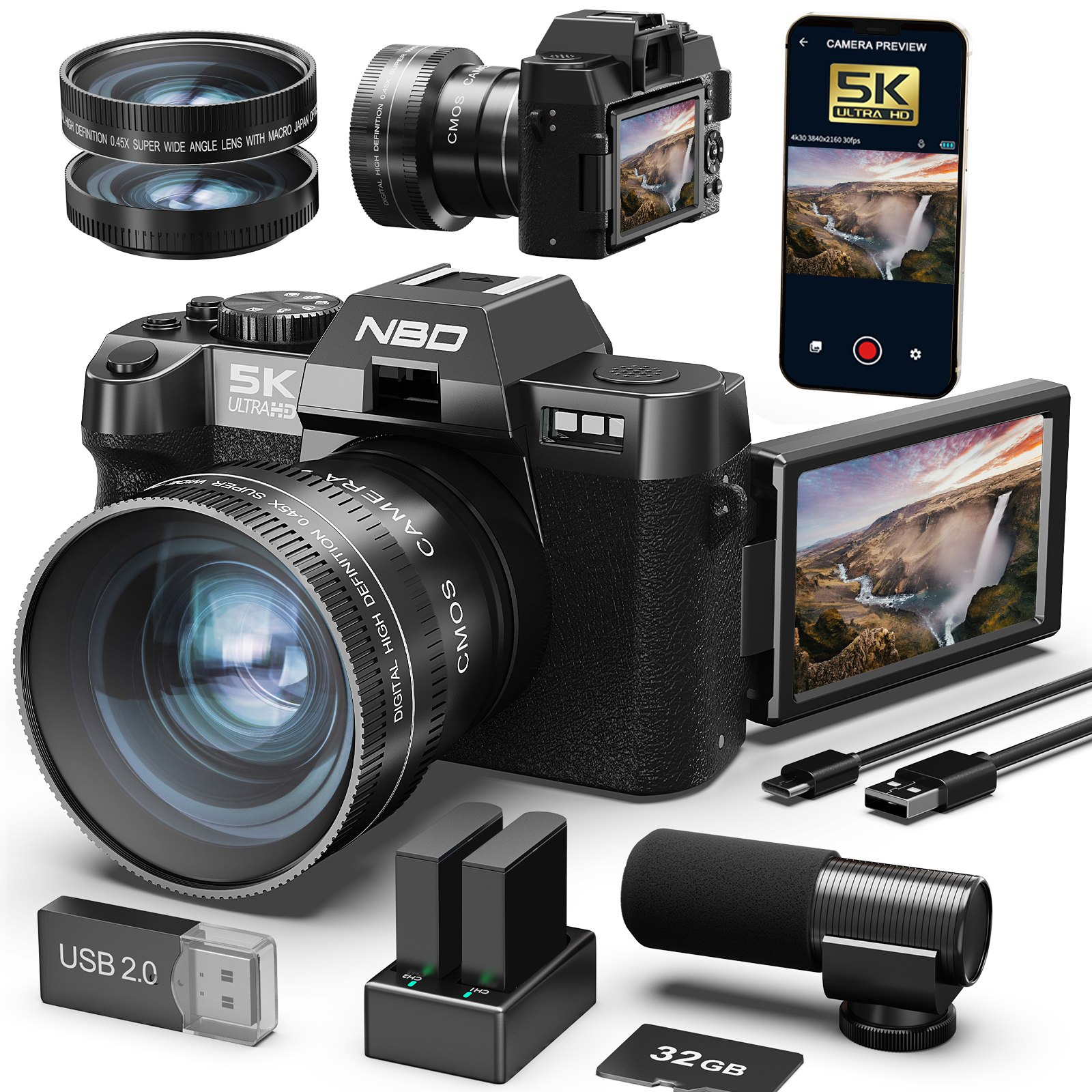Japanese Lifestyle Video - NBD 48MP&4K Digital Cameras for Photography