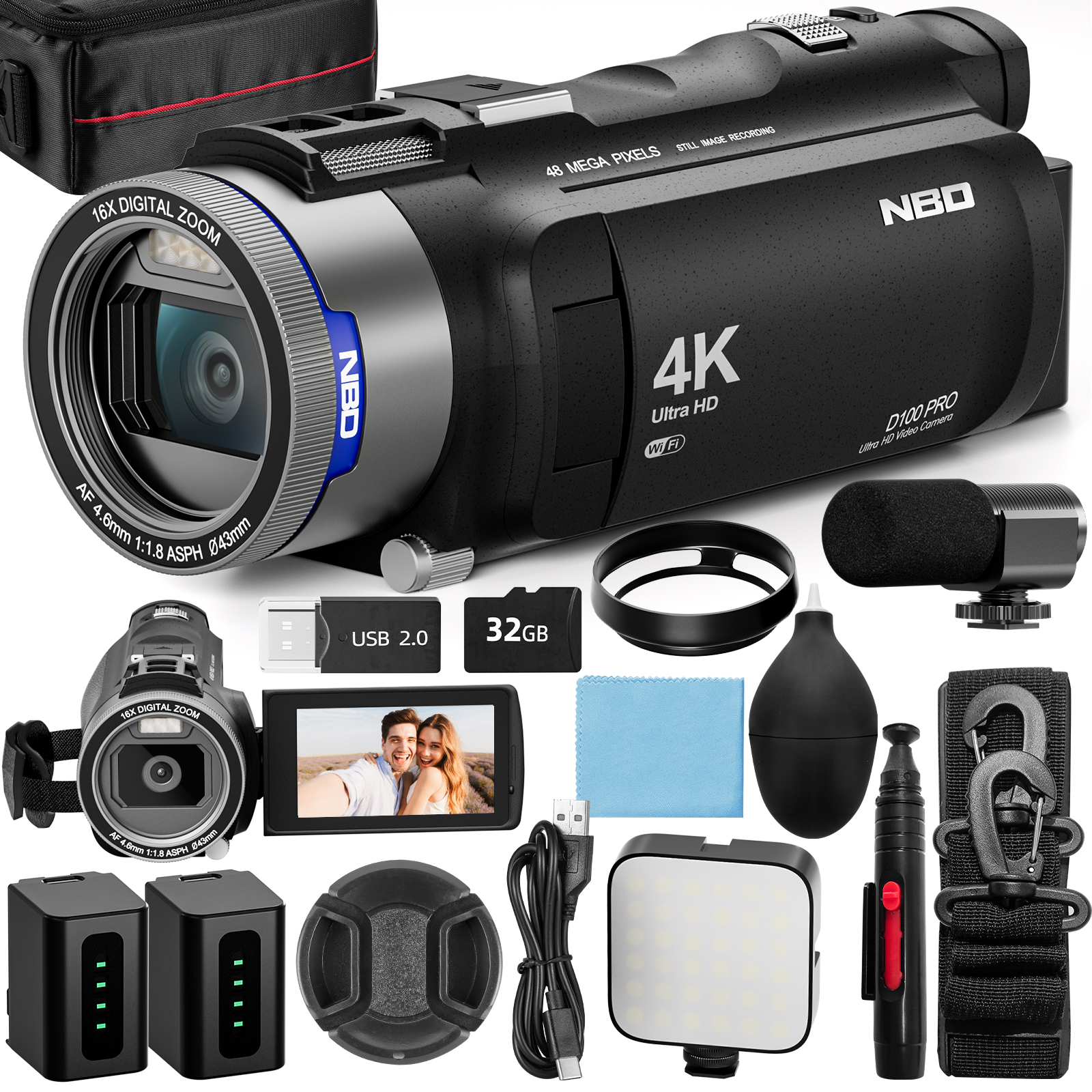 Japanese Lifestyle Video - NBD 4K HD&48MP Camcorder Video Camera