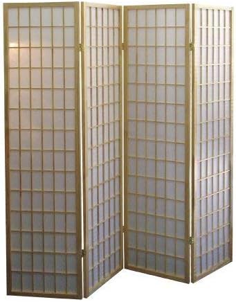 Japanese Style 4 Panels Wood S - مراجعة Shoji Screen Divider وسعره