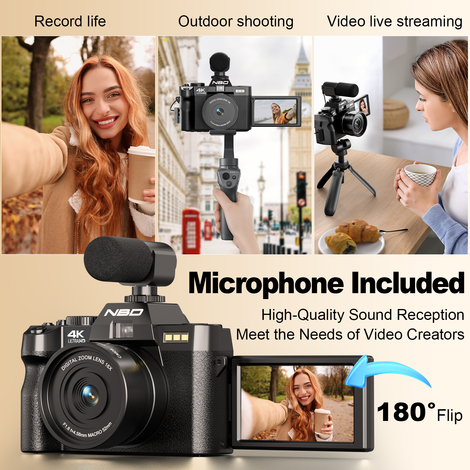 NBD S100F 48MP&4K Digital Came - مراجعة Japanese Lifestyle Youtube وسعره
