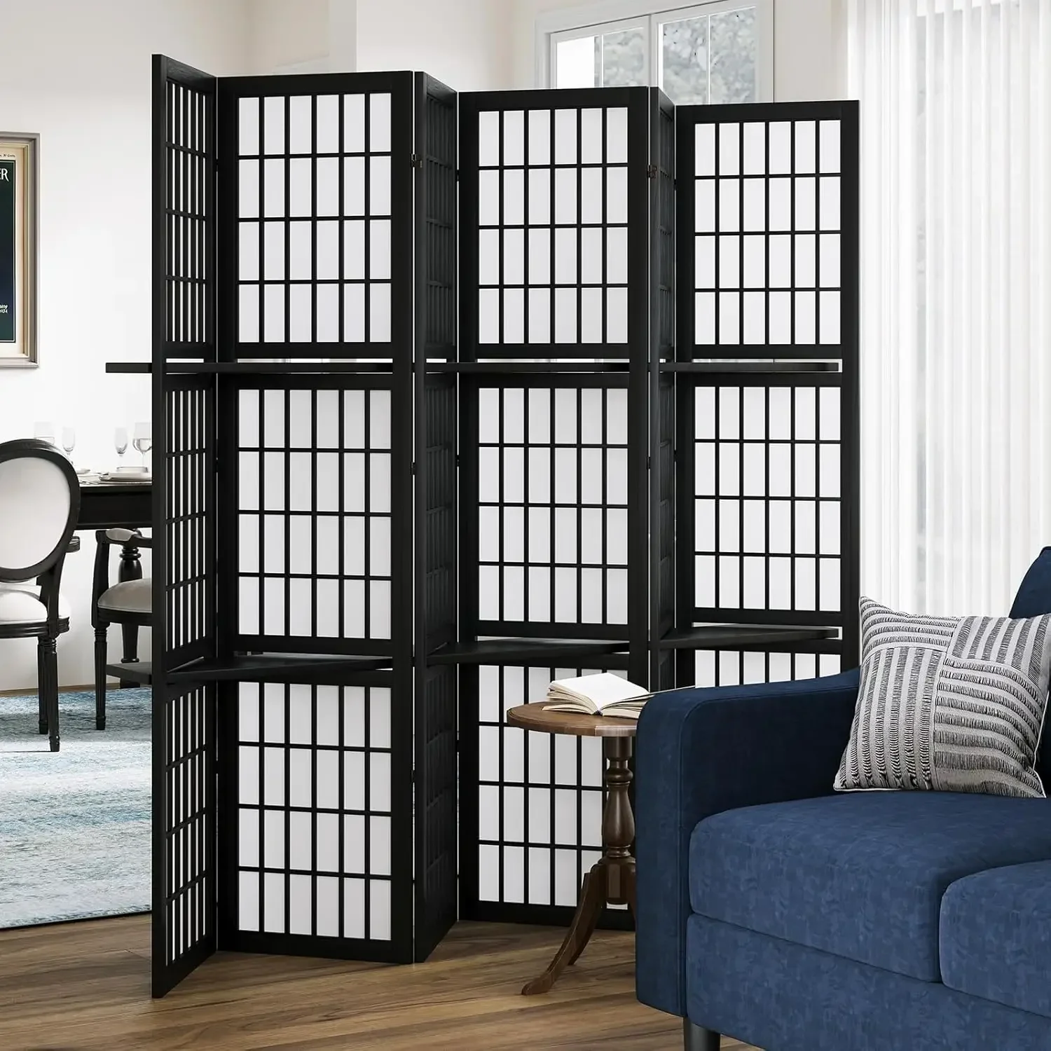 6 Panel 5.6ft Folding Portable - مراجعة Shoji Screen Divider وسعره