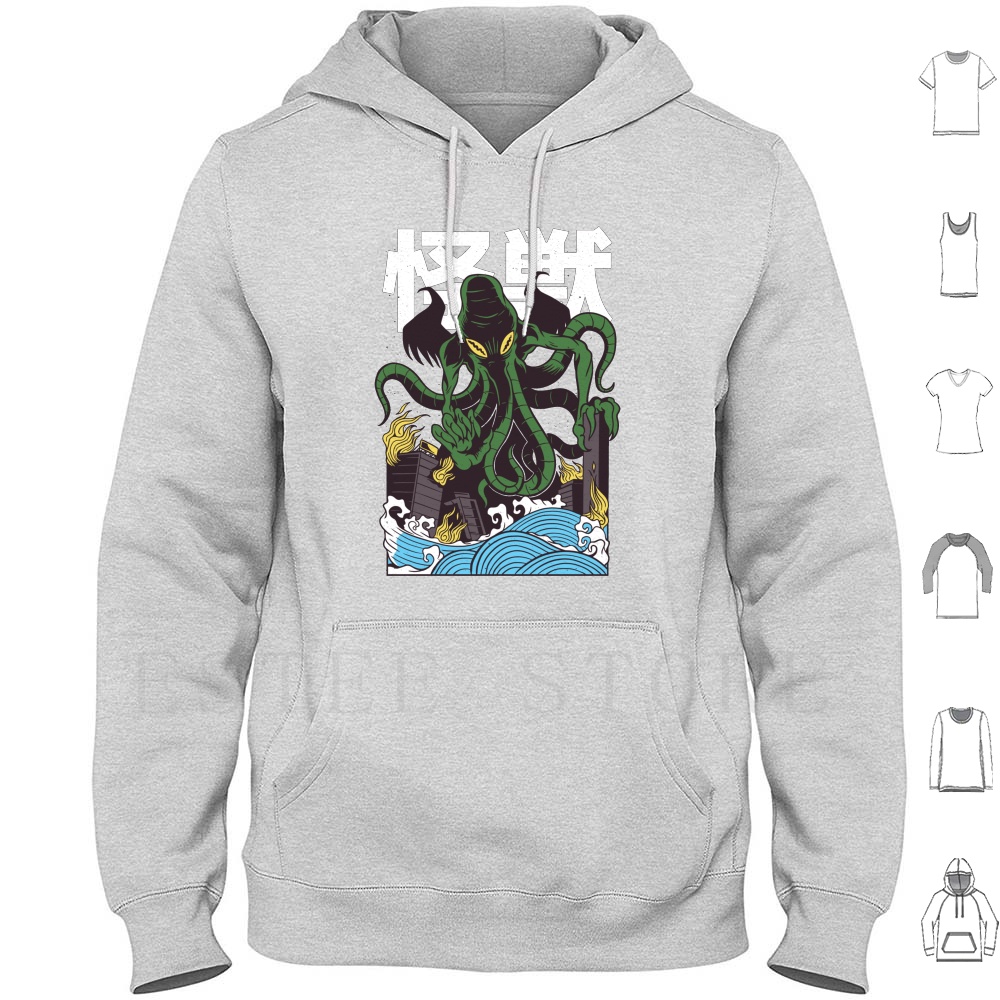 Japanese Cthulhu Hoodies Long  - مراجعة Japanese Daily Lifestyle وسعره