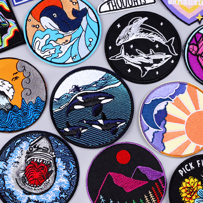 Wave/Dolphin Shark Patch Outdo - مراجعة Furoshiki Wrap Cloth وسعره
