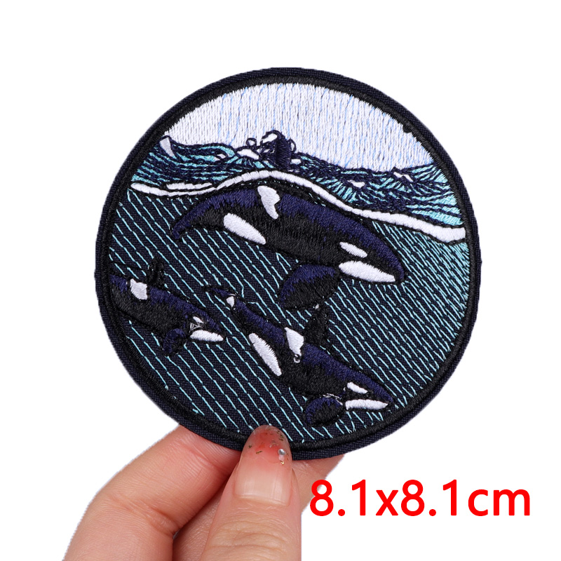 Wave/Dolphin Shark Patch Outdo - مراجعة Furoshiki Wrap Cloth وسعره