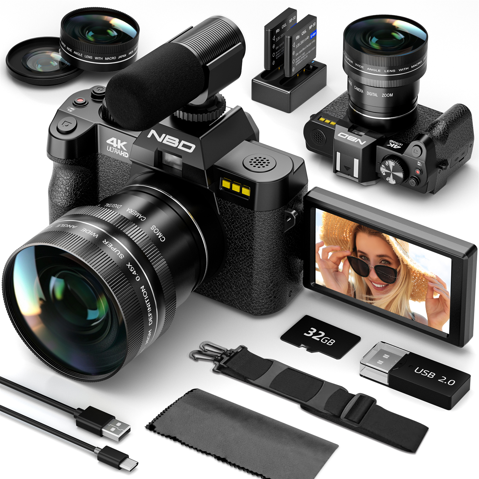 NBD 48MP 4K Digital Camera S10 - مراجعة Japanese Lifestyle Video وسعره
