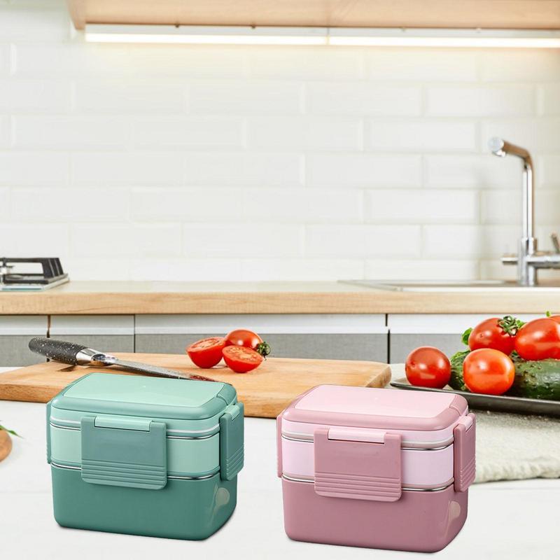 Lunch Containers For Adults Ha - مراجعة Bento Box Two Tier وسعره