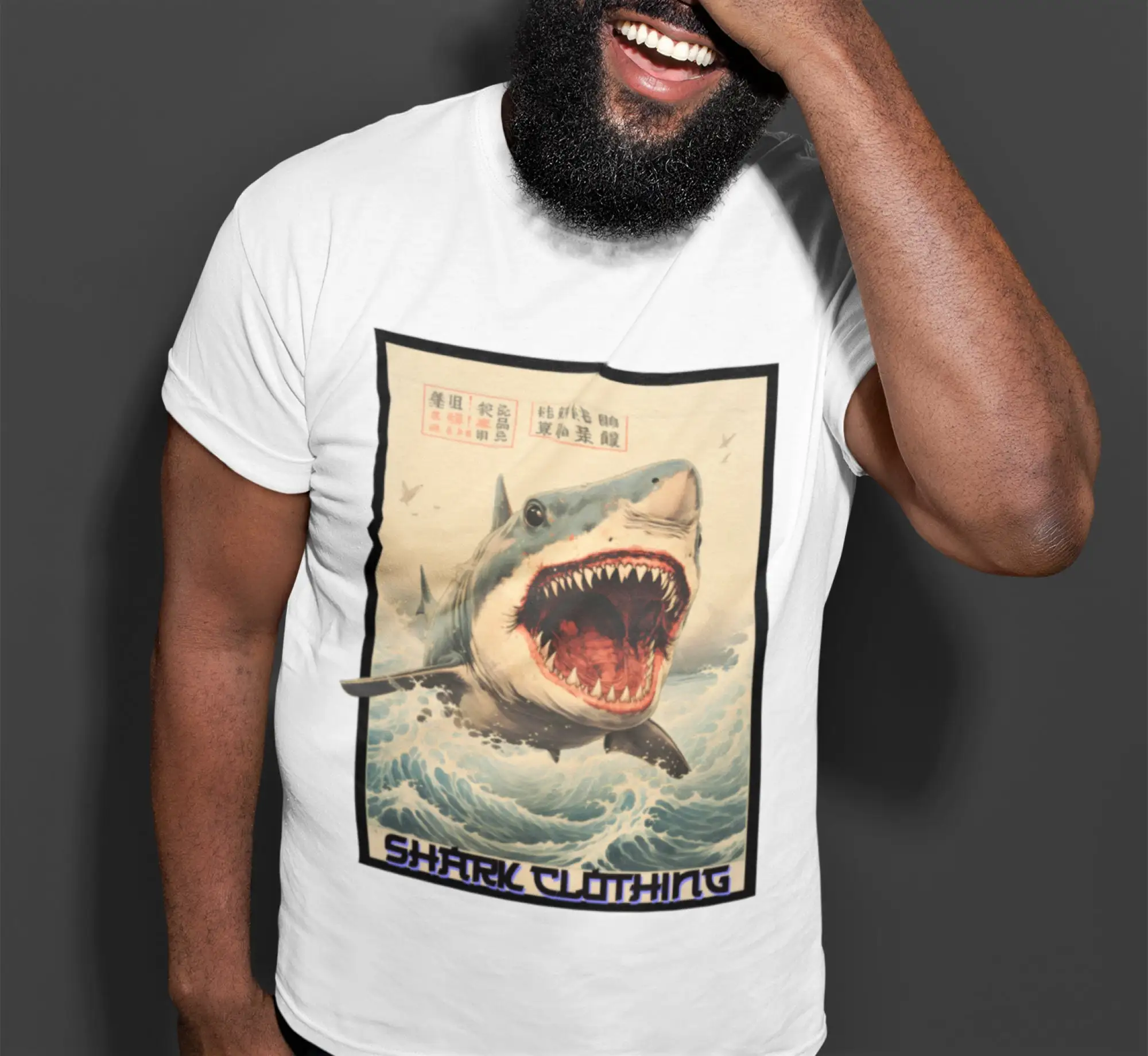 Japanese shark T Shirt Heavy C - مراجعة Japanese Man Lifestyle وسعره