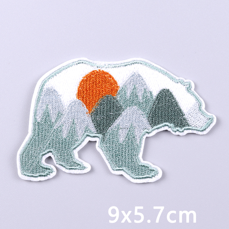 Animal Mountains Applique Embr - مراجعة Furoshiki Wrap Cloth وسعره