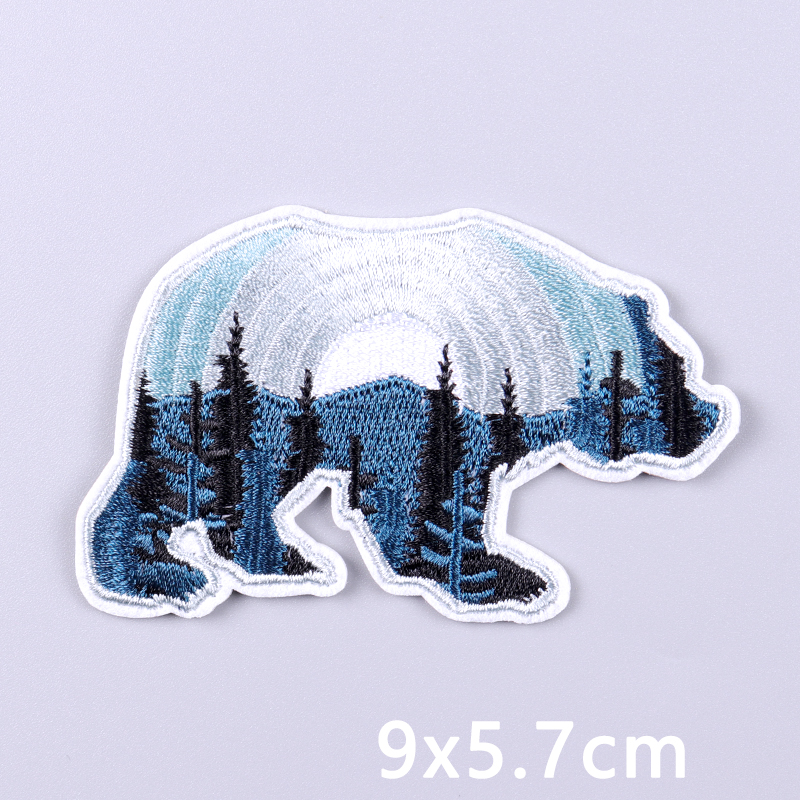 Animal Mountains Applique Embr - مراجعة Furoshiki Wrap Cloth وسعره