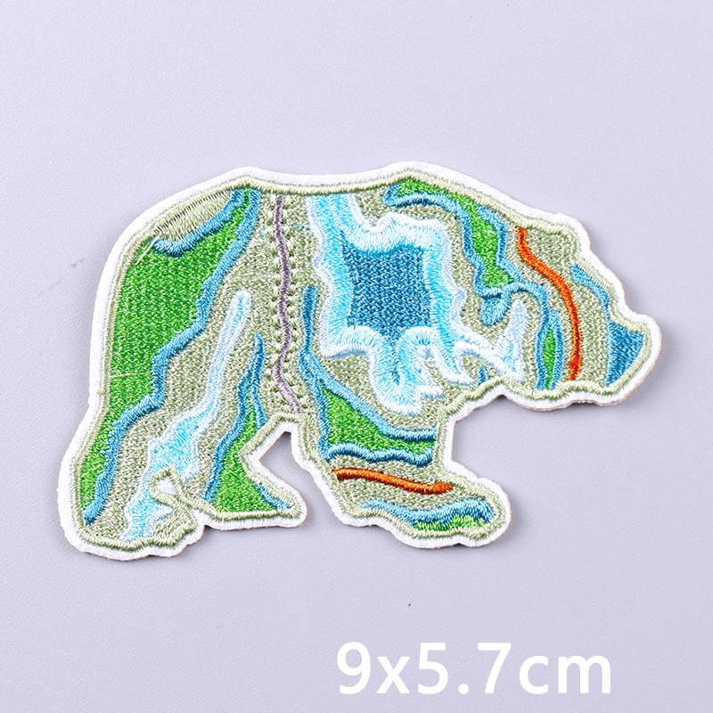 Animal Mountains Applique Embr - مراجعة Furoshiki Wrap Cloth وسعره