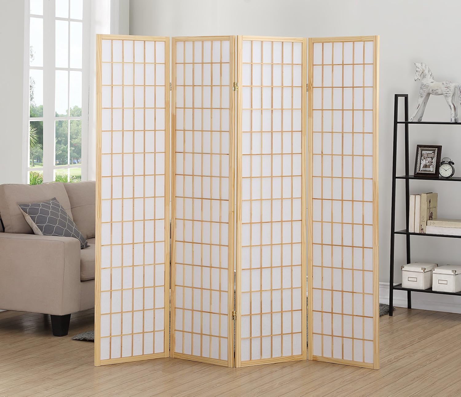 4 Panel Japanese Shoji Screen  - مراجعة Shoji Screen Divider وسعره