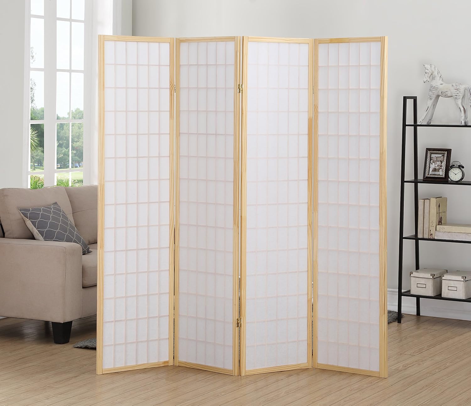 4 Panel Japanese Shoji Screen  - مراجعة Shoji Screen Divider وسعره