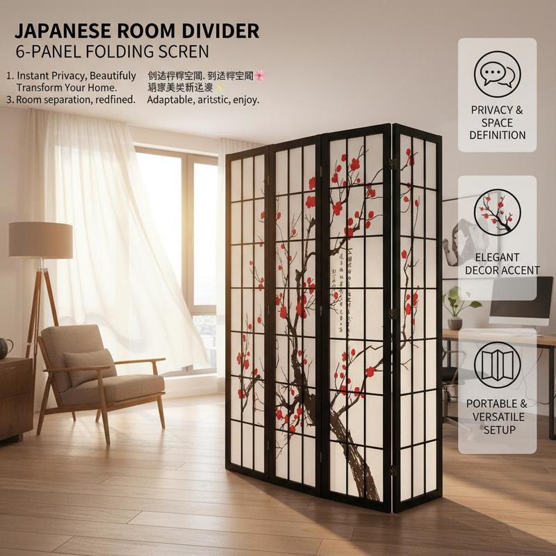 Japanese Shoji Screen 6 Panel  - مراجعة Shoji Screen Divider وسعره