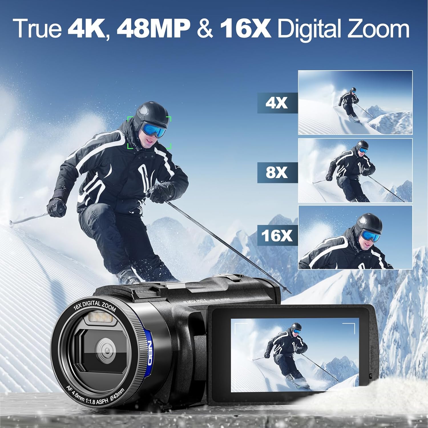 NBD 4K HD&48MP Camcorder Video - مراجعة Japanese Lifestyle Video وسعره