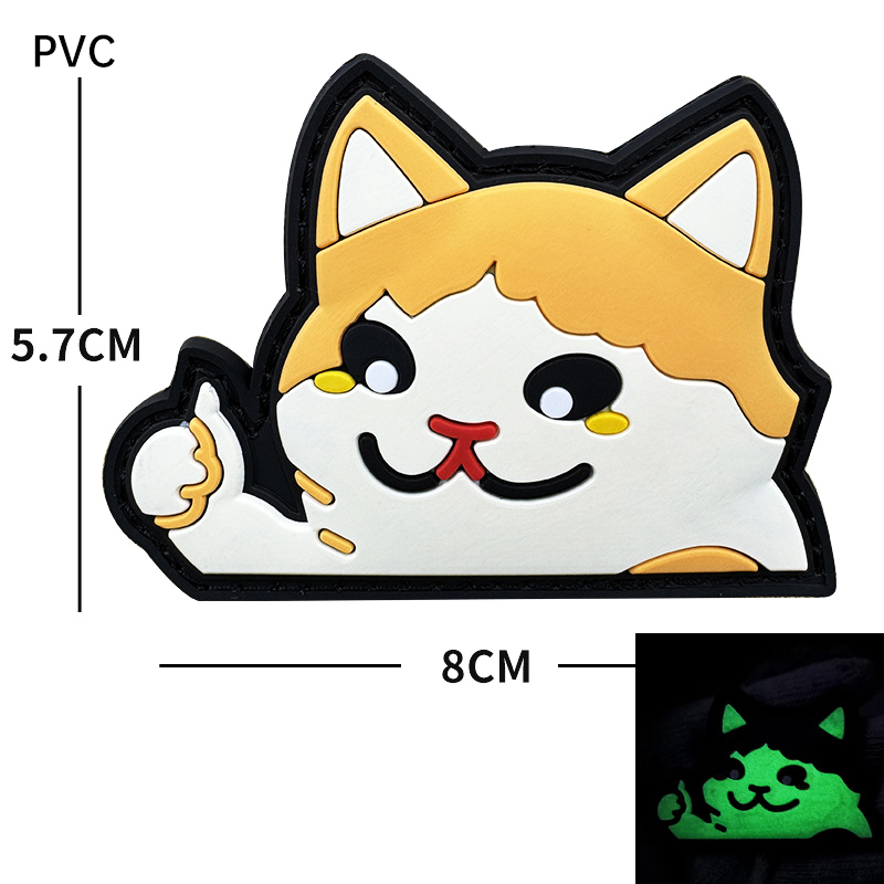 Cartoon Cat embroidery patch m - مراجعة Furoshiki Wrap Cloth وسعره