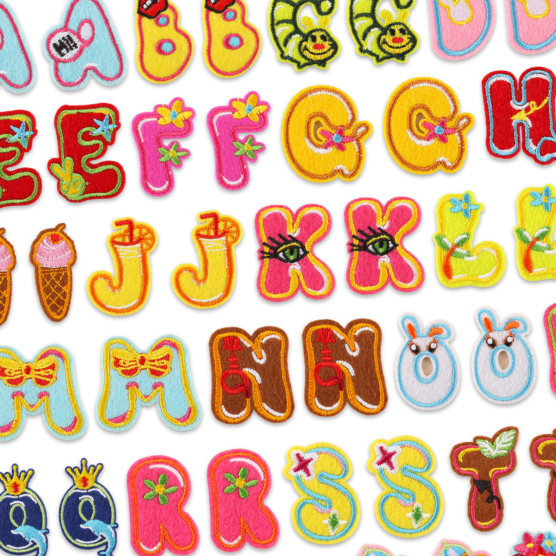 26pcs/Bulk Sets Letter Patch A - مراجعة Furoshiki Wrap Cloth وسعره